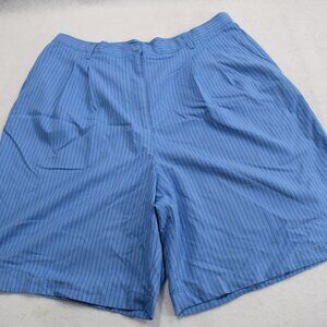 Karen Scott Women's Plus Sport Mid-Rise Pull-On Shorts Size 16 Color Blue #0274